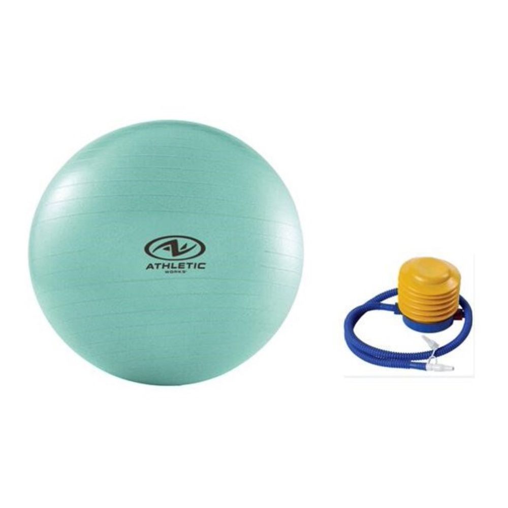 Yoga ball with Pump by Athletic Works Exercise Fitness work out equipment